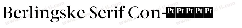 Berlingske Serif Con字体转换